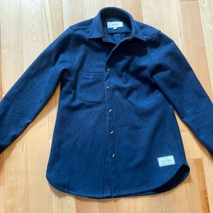 Anian navy blue melton wool jacket size small (women)
